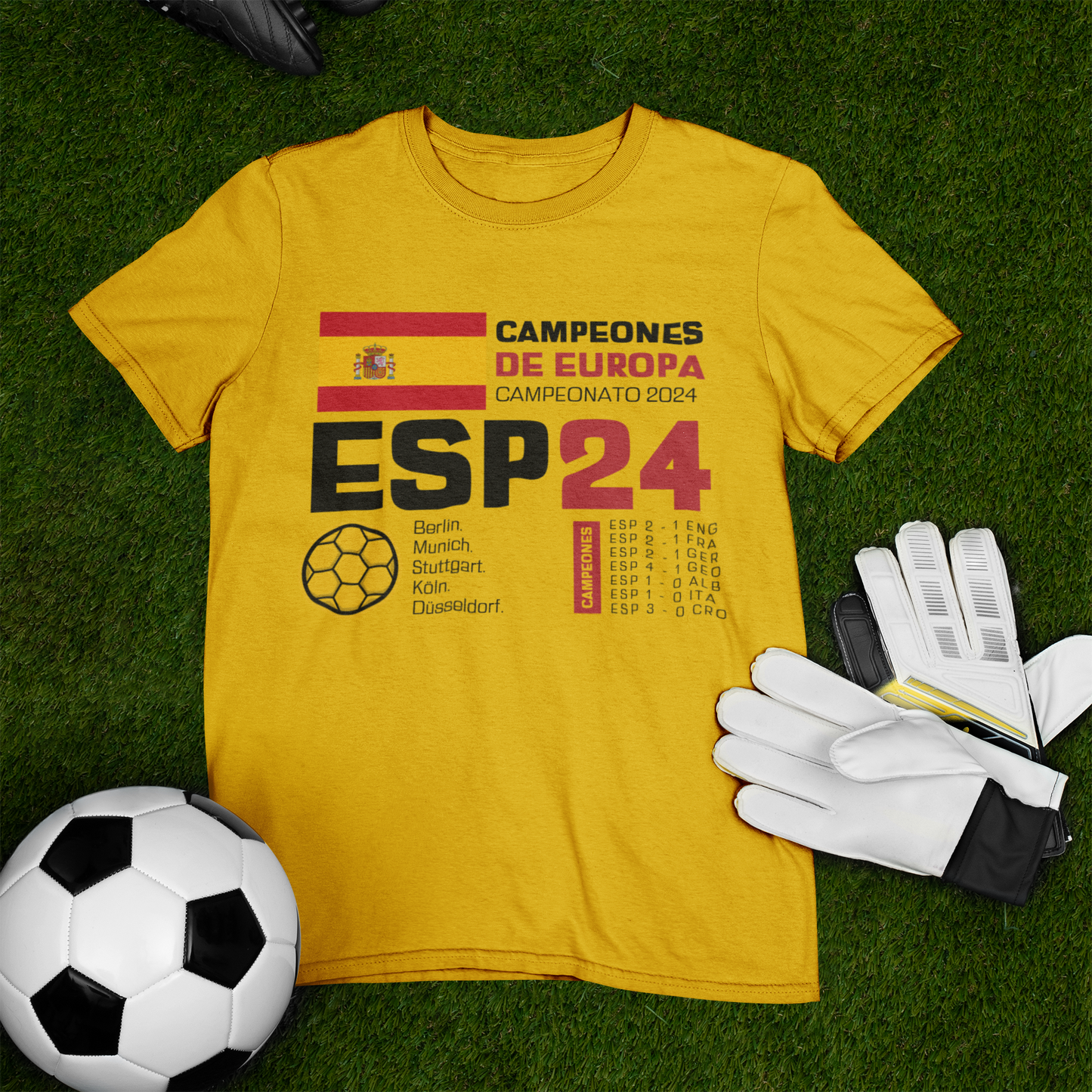 Spain's 2024 Euro Cup Champions - Unisex Iconic T-Shirt